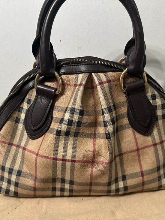 Burberry Handbags - Burberry Prorsum Nova Check Dome Satchel